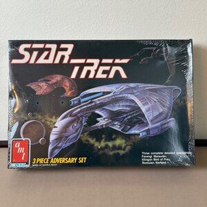 Star Trek 3 Piece Adversary Set AMT Ertl Model Kit #6858 1989 NEW Sealed 3 Ships